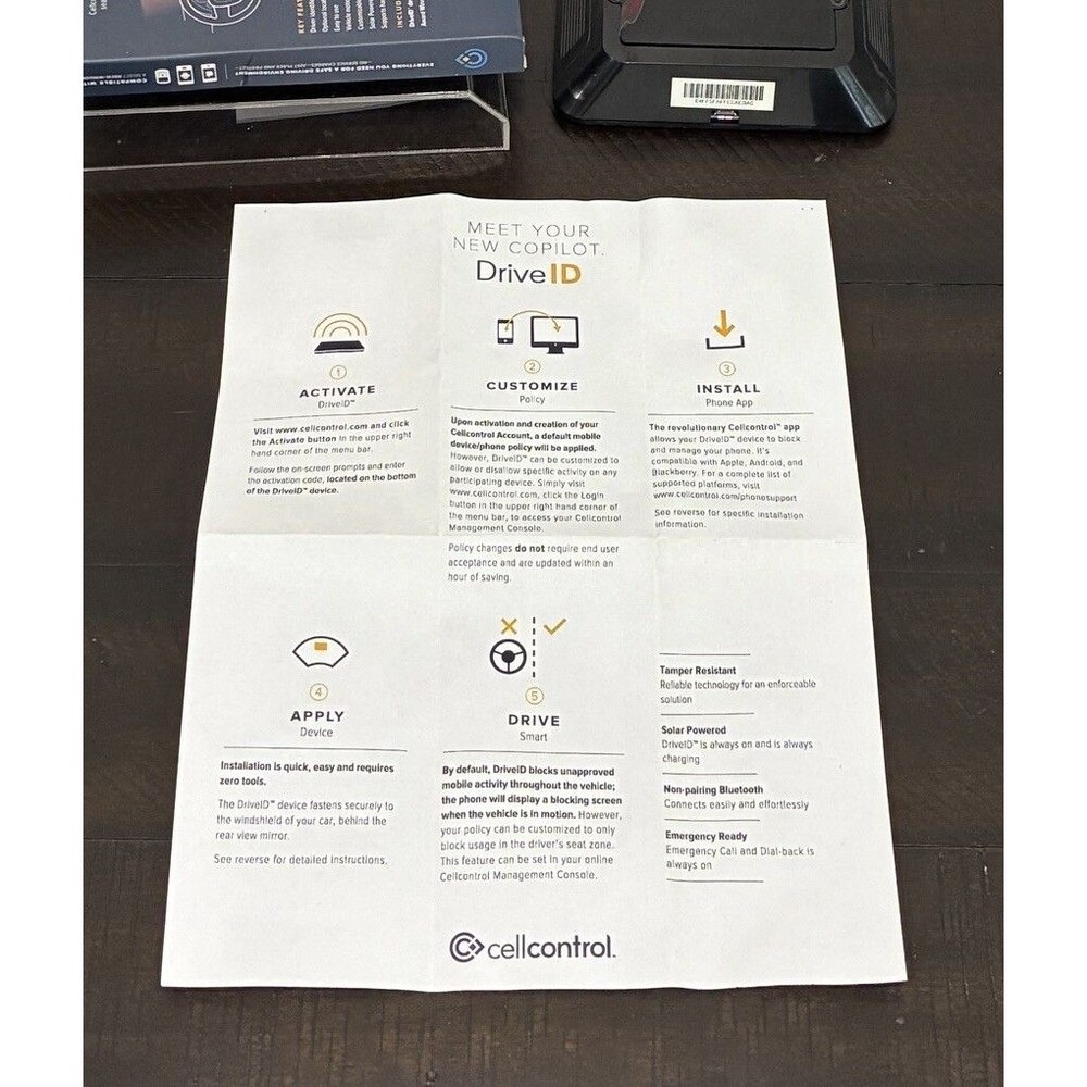 DriveID Cell Control Stop Distracted Driving - NEW - - Picture 7 of 7